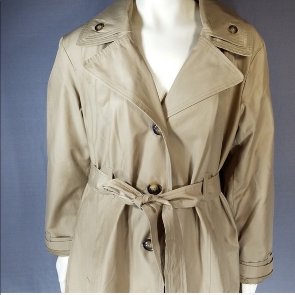 London Fog XXL Belted short trench Jacket 🧥 - Picture 2 of 5